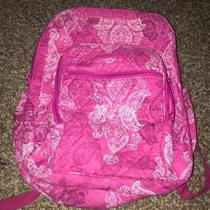 Vera Bradley XL Stamped Paisley Campus Backpack